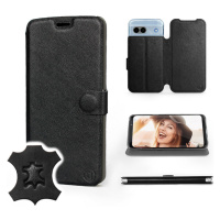 Pouzdro Mobiwear pro Google Pixel 8A Black Leather