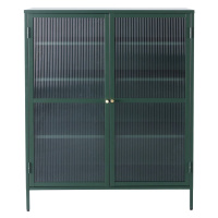 Dekoria Zelená skříňka Xappa, 111 x 40,5 x 140,5 cm