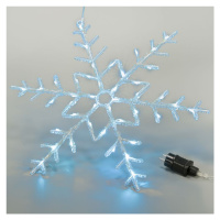 92049 NEXOS Vánoční LED dekorace, sněhová vločka, 42 LED, 55 cm