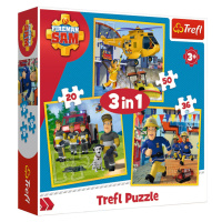 Trefl | Puzzle 3v1 Sam v akci 20,36,50 ks