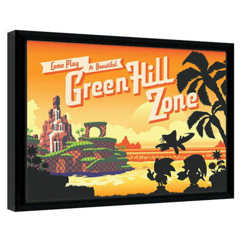 Obraz na zeď - Sonic the Hedgehog - Green Hell Sunset, 44.5 x 34.3 cm Pyramid