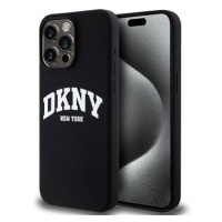 DKNY Liquid Silicone Arch Logo MagSafe Zadní Kryt pro iPhone 14 Pro Max Black