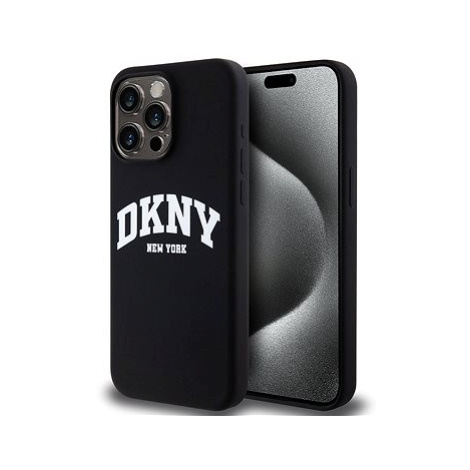 DKNY Liquid Silicone Arch Logo MagSafe Zadní Kryt pro iPhone 14 Pro Max Black