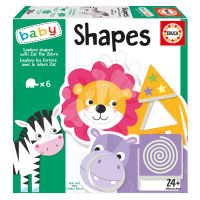 Naučná hra pro nejmenší Explore shapes with Zebra Zac Educa Učíme se tvary se zvířátky v angličt