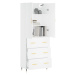 vidaXL Skříň highboard bílá 69,5 x 34 x 180 cm kompozitní dřevo