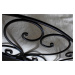 Kovová postel Malaga Rozměr: 160x200 cm, barva kovu: 5B černá stříbrná pat.