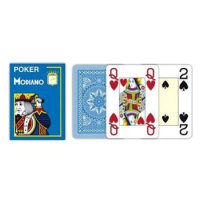 Modiano Texas Poker Size - 4 Jumbo Index - Profi plastové karty - světle modrá