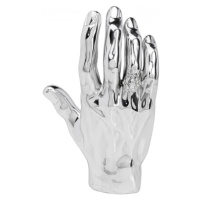 KARE Design Dekorace Mano Ruka s prstenem - stříbrná, 35cm