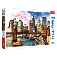 Trefl Puzzle 1000 Crazy City - Cats in New York