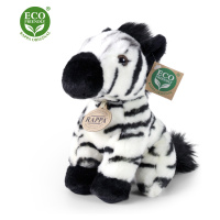 Plyšová zebra sedící 18 cm ECO-FRIENDLY