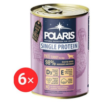 Polaris Single Protein Paté konzerva pro psy krůtí 6 × 400 g