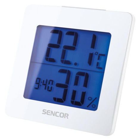 Sencor Sencor - Meteostanice s LCD displejem a budíkem 1xAA bílá