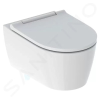 GEBERIT ONE Závěsné WC se sedátkem softclose, TurboFlush, KeraTect, bílá 500.201.01.1