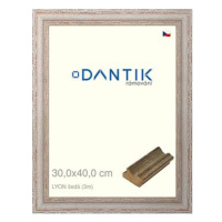 DANTIK rámeček 30 × 40, LYON šedý plexi čiré