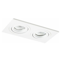 RED - DESIGN RENDL RENDL PASADENA GU10 SQ II zápustná bílá 230V GU10 2x50W R12713