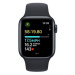 Apple Watch SE (2023) Cellular 40mm sportovní silikonový řemínek temně inkoustový S/M Temně inko