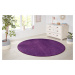 Hanse Home Collection koberce Kusový koberec Nasty 101150 Purple kruh - 200x200 (průměr) kruh cm