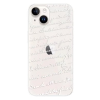 iSaprio Handwriting 01 pro white pro iPhone 15