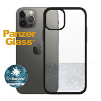 PanzerGlass ClearCase Antibacterial pro Apple iPhone 12/12 Pro 6,1″ Black Edition 0252 - rozbale