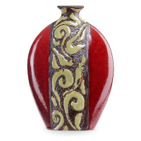 Estila Keramická váza RED LEAVES 27cm