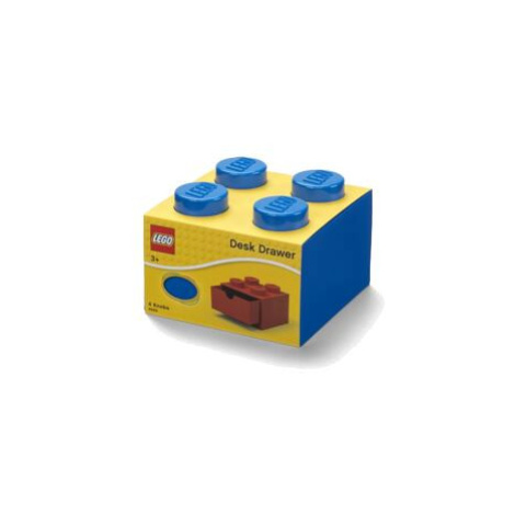 LEGO stolní box 4 se zásuvkou - modrá