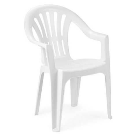 Zahradní židle KONA –⁠ plast, bílá
