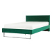 BELIANI postel BELLOU 140 × 200 cm, sametová, zelená