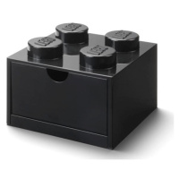 LEGO® stolní box 4 se zásuvkou černá 158 x 158 x 113 mm