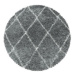 Ayyildiz koberce Kusový koberec Alvor Shaggy 3401 grey kruh - 160x160 (průměr) kruh cm