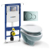Závěsný WC set Geberit Duofix speciál (modul, tlačítko Sigma 01 chrom, Nova Pro klozet + sedátko