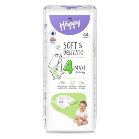 BELLA HAPPY Baby Plenky jednorázové Maxi 8-14 kg 44 ks Bella Baby Happy