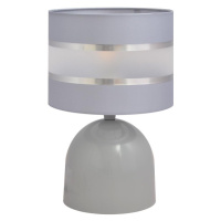 Stolní lampa HELEN 1xE27/60W/230V šedá/stříbrná