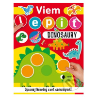 Viem lepiť: Dinosaury (Spoznaj kúzelný svet samolepiek!) - kniha z kategorie Samolepky