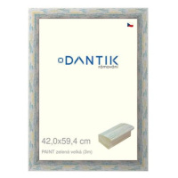 DANTIK rámeček 42 × 59,4, PAINT zelený velký plexi čiré