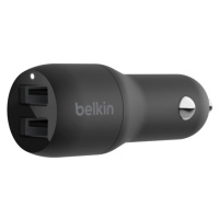 Belkin BOOST CHARGE duální USB-A nabíječka do auta, 2x 12W, černá