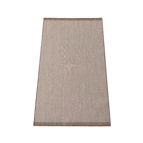 Kusový koberec Zara 14 hnědý 80 × 150 cm oboustranný