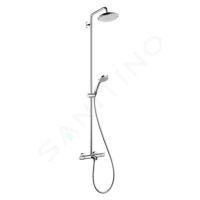 HANSGROHE Croma 220 Sprchový set Showerpipe s termostatem, 220 mm, 1 proud, chrom 27223000