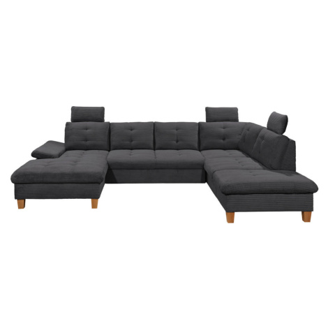 MID.YOU SEDACÍ SOUPRAVA, textil, antracitová