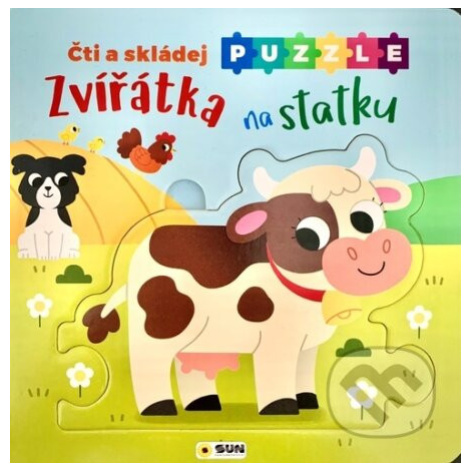 Zvířátka na statku - Čti a skládej puzzle - puzzle z kategorie Naučné knihy SUN