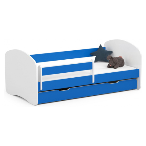Ak furniture Dětská postel SMILE 160x80 cm modrá