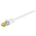 MicroConnect patch kabel S/FTP, RJ45, Cat7, 0.25m, bílá - SFTP70025W