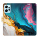 iSaprio Flip pouzdro Colourful Marble pro Xiaomi Redmi Note 12 5G