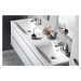 SAPHO Koupelnový set WAVE 150, bílá/dub stříbrný KSET-049