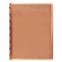 Filofax Notebook Saffiano Metallic poznámkový blok A5 - rose gold