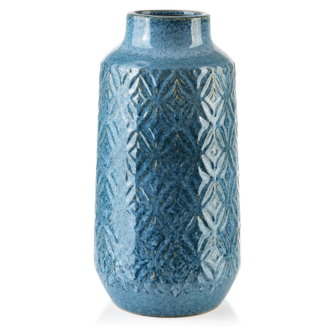 Mondex Keramická váza YARINE 31 cm modrá