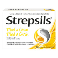 STREPSILS MED A CITRON 0,6MG/1,2MG PAS 36