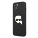 Karl Lagerfeld KLHCP13SPKMK hard silikonové pouzdro iPhone 13 Mini 5.4" black Leather Ikonik Kar