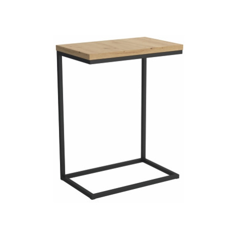 Kasvo PEN (PERINO) odkládací stolek mramor tmavý / černá konstrukce