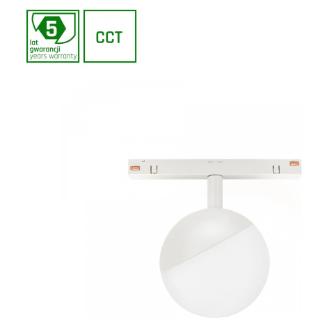 SYSTEM SHIFT SMART- GLOBE SPHERE TRACK LIGHT FI100X130MM 5W 165DEG Bílá CCT/DIM 5 Y WARRANTY SPECTRUMLED