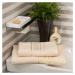 4Home Sada Bamboo Premium osuška a ručník krémová, 70 x 140 cm, 50 x 100 cm